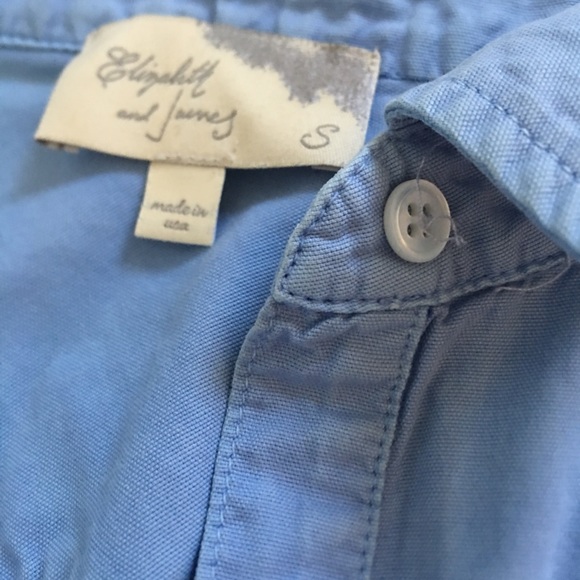Elizabeth and James Chambray Zip Back Button Up - Picture 7 of 8